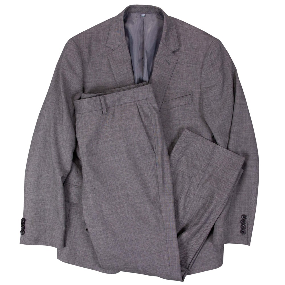 Bonobos‎ Mens 40R 35x29 Standard Fit Wool 2 Piece Suit Gray
